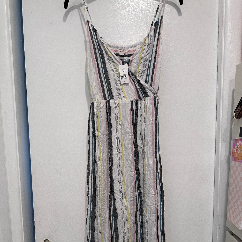 Brand New with Tags Loft Beach Striped Maxi Dress